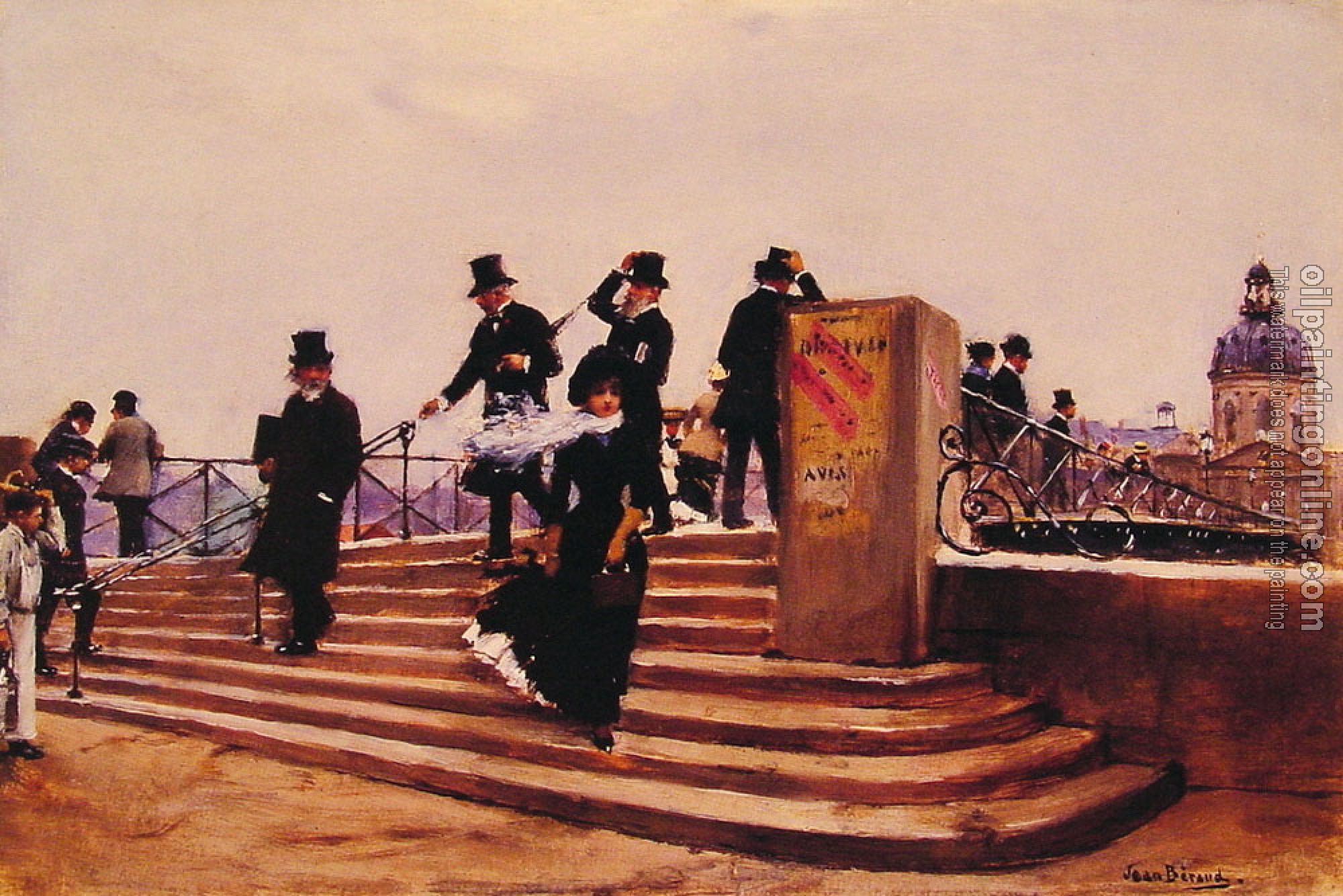 Jean Beraud - Pont des arts windy day